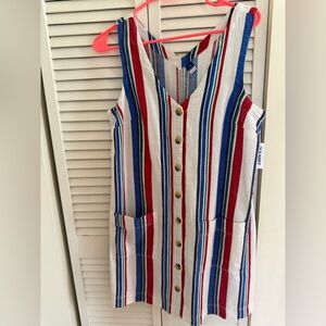 Old Navy Multicolor Striped Dress